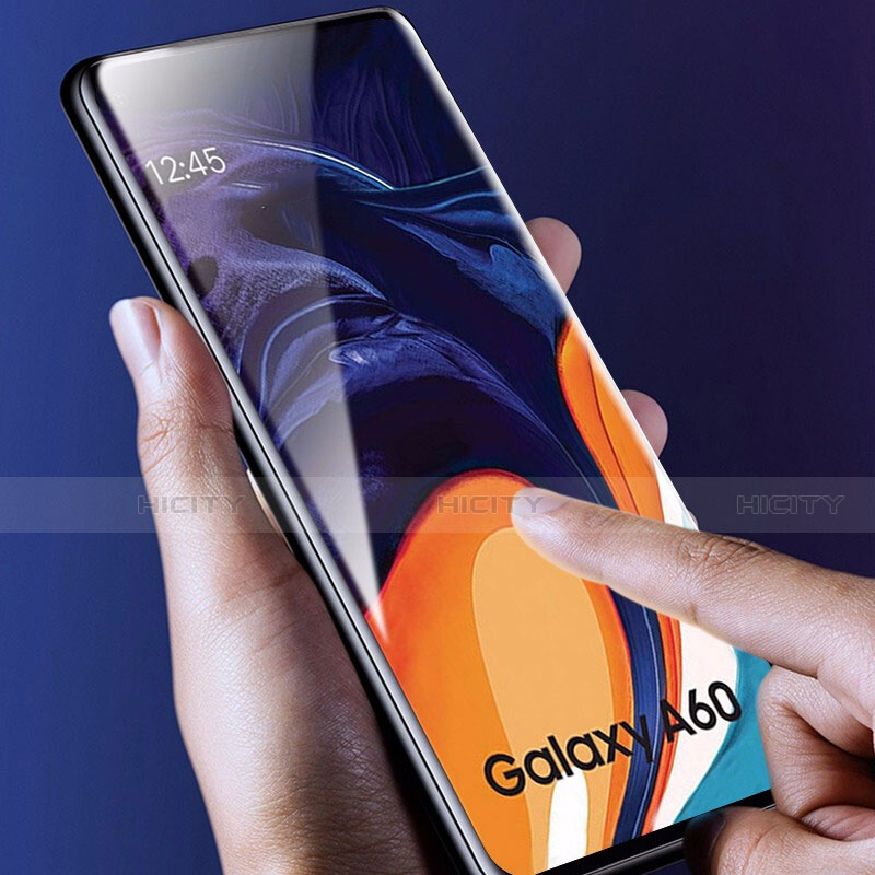 Pellicola in Vetro Temperato Protettiva Integrale Proteggi Schermo Film per Samsung Galaxy A60 Nero