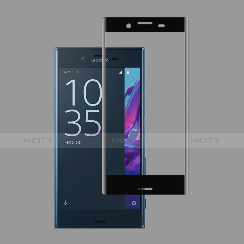 Pellicola in Vetro Temperato Protettiva Integrale Proteggi Schermo Film per Sony Xperia X Compact Nero