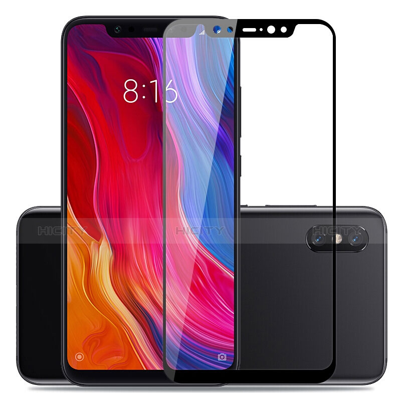 Pellicola in Vetro Temperato Protettiva Integrale Proteggi Schermo Film per Xiaomi Mi 8 Explorer Nero