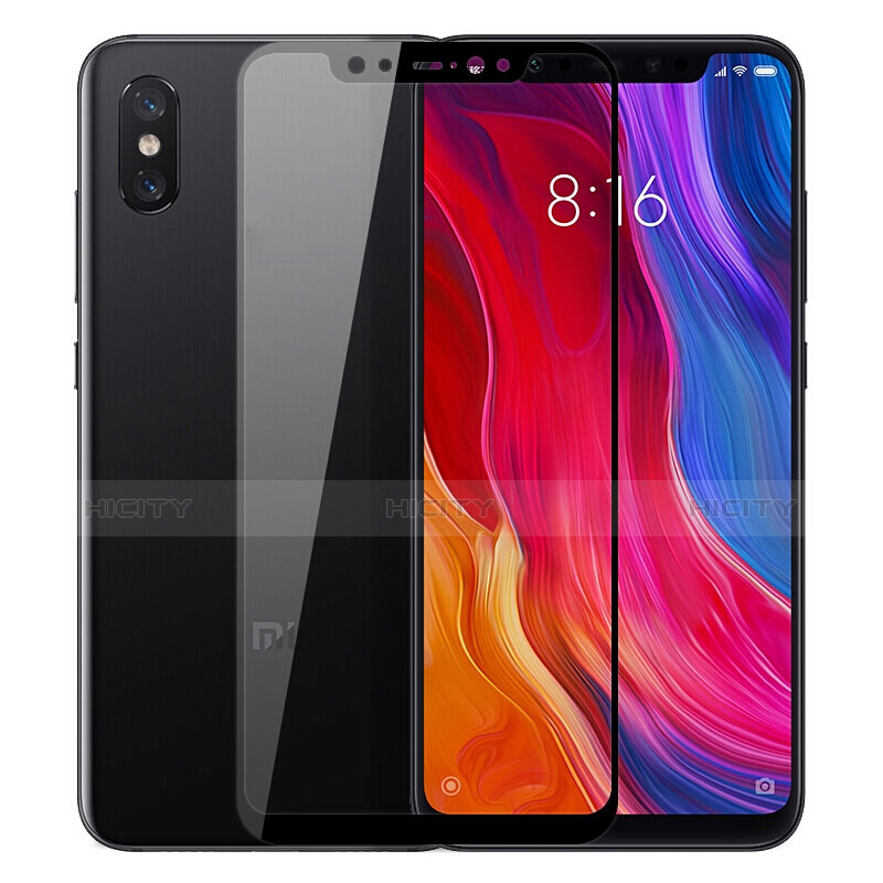 Pellicola in Vetro Temperato Protettiva Integrale Proteggi Schermo Film per Xiaomi Mi 8 Explorer Nero