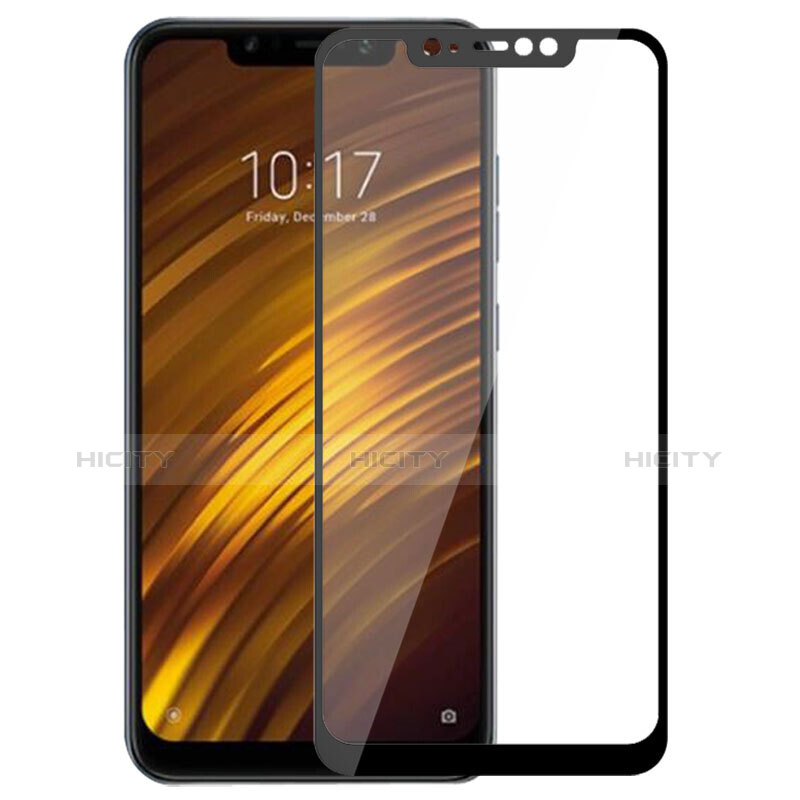 Pellicola in Vetro Temperato Protettiva Integrale Proteggi Schermo Film per Xiaomi Pocophone F1 Nero