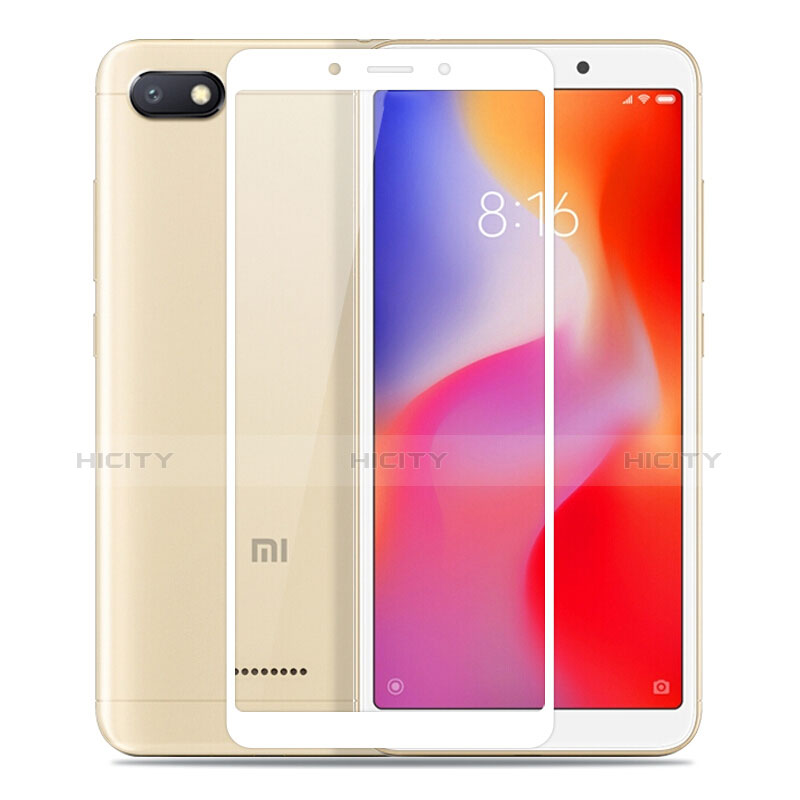 Pellicola in Vetro Temperato Protettiva Integrale Proteggi Schermo Film per Xiaomi Redmi 6A Bianco