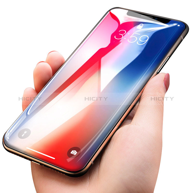 Pellicola in Vetro Temperato Protettiva Integrale Proteggi Schermo Film T19 per Apple iPhone Xs Nero