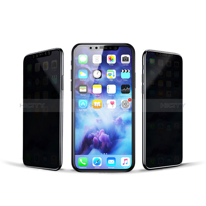 Pellicola in Vetro Temperato Protettiva Privacy Proteggi Schermo Film per Apple iPhone Xs Chiaro