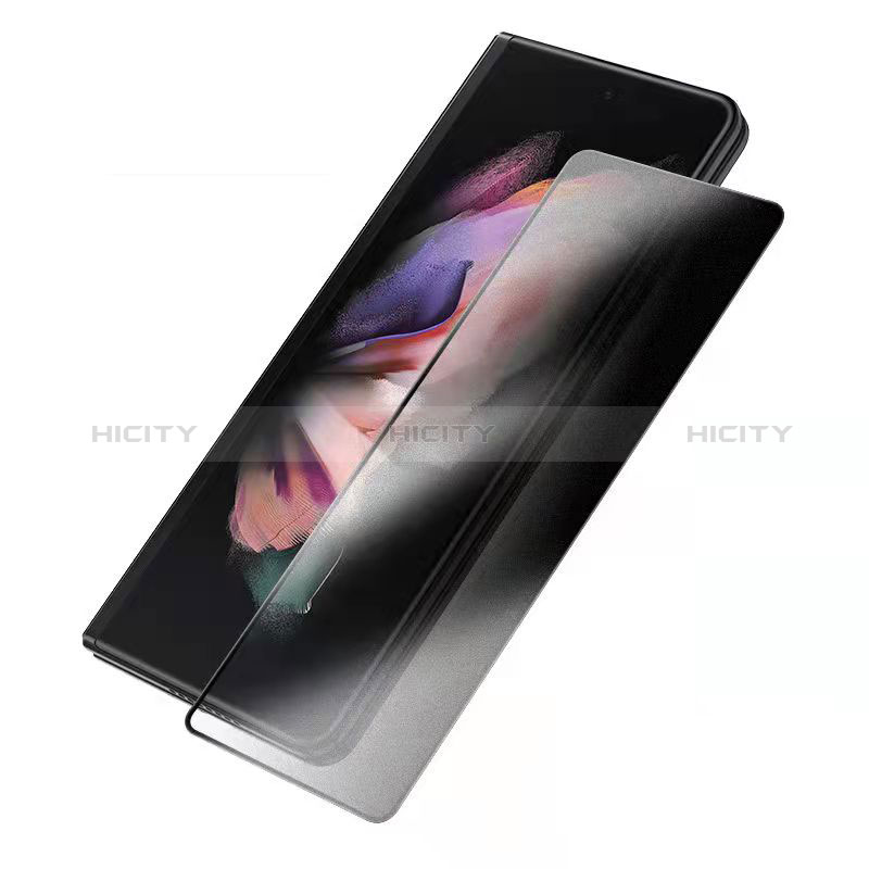 Pellicola in Vetro Temperato Protettiva Privacy Proteggi Schermo Film S01 per Samsung Galaxy Z Fold3 5G Chiaro