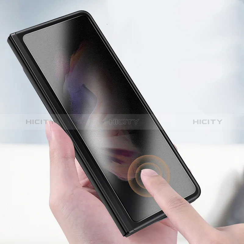 Pellicola in Vetro Temperato Protettiva Privacy Proteggi Schermo Film S01 per Samsung Galaxy Z Fold3 5G Chiaro