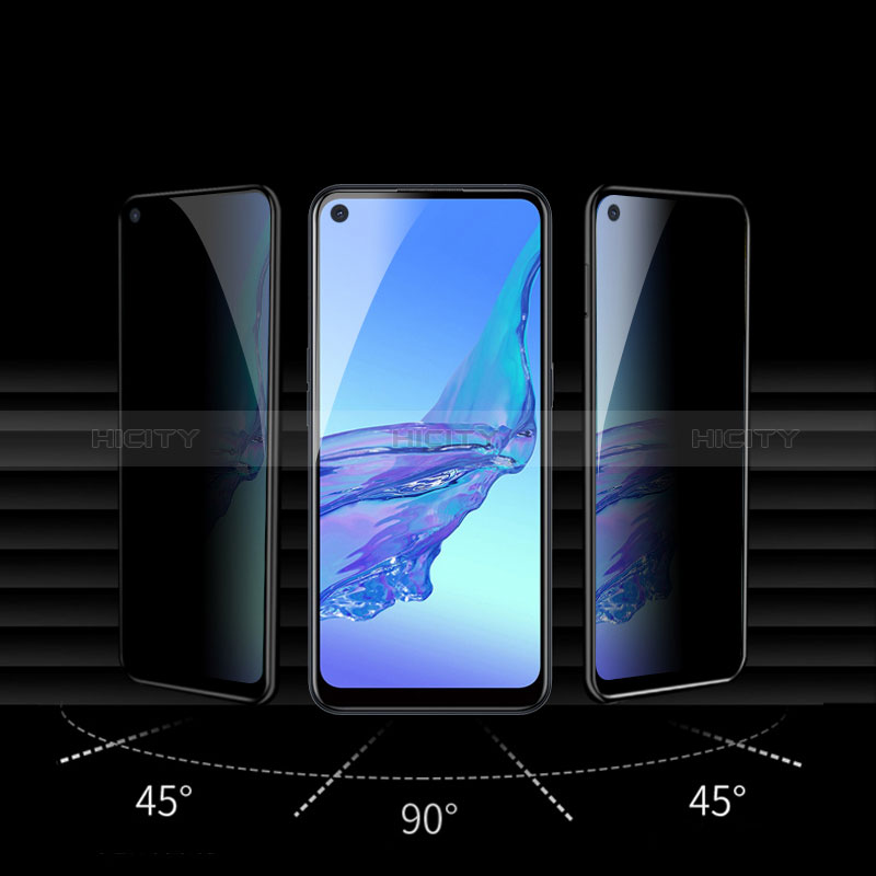 Pellicola in Vetro Temperato Protettiva Privacy Proteggi Schermo Film S03 per Oppo K10 Pro 5G Chiaro