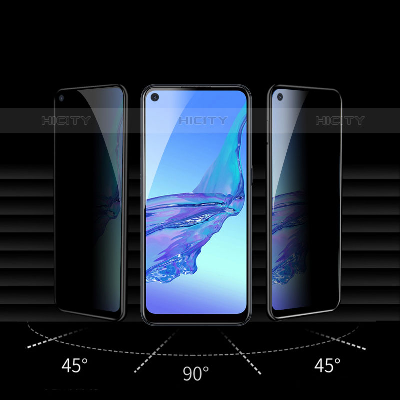 Pellicola in Vetro Temperato Protettiva Privacy Proteggi Schermo Film S03 per Oppo Reno7 Z 5G Chiaro