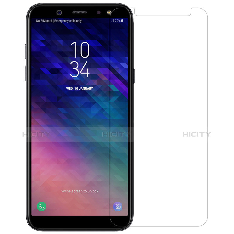 Pellicola in Vetro Temperato Protettiva Proteggi Schermo Film per Samsung Galaxy A6 (2018) Chiaro