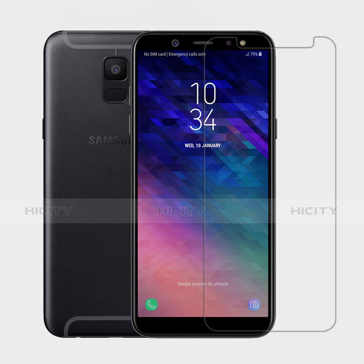 Pellicola in Vetro Temperato Protettiva Proteggi Schermo Film per Samsung Galaxy A6 (2018) Dual SIM Chiaro