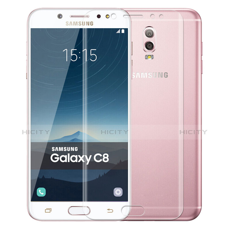 Pellicola in Vetro Temperato Protettiva Proteggi Schermo Film T01 per Samsung Galaxy C7 (2017) Chiaro