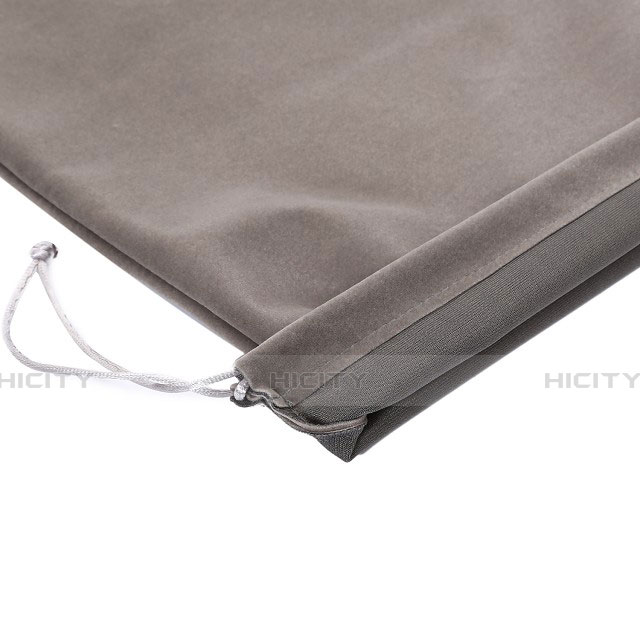 Sacchetto in Velluto Cover Marsupio Tasca per Apple iPad 2 Grigio