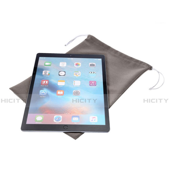 Sacchetto in Velluto Cover Marsupio Tasca per Apple iPad Pro 9.7 Grigio