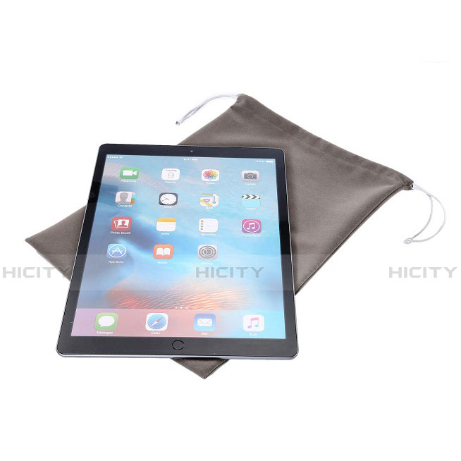 Sacchetto in Velluto Cover Marsupio Tasca per Samsung Galaxy Tab 3 8.0 SM-T311 T310 Grigio