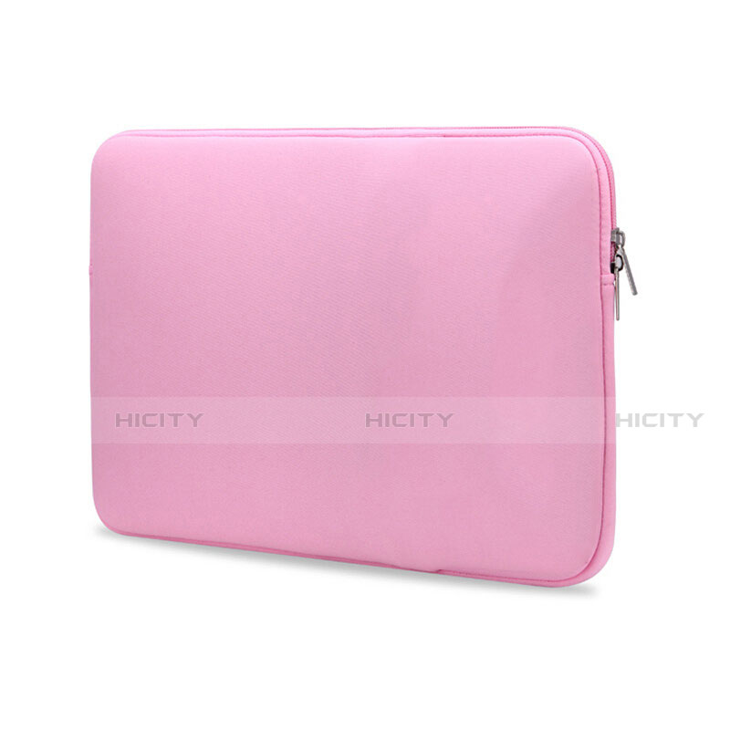 Sacchetto in Velluto Custodia Tasca Marsupio L04 per Huawei Honor MagicBook 14 Rosa