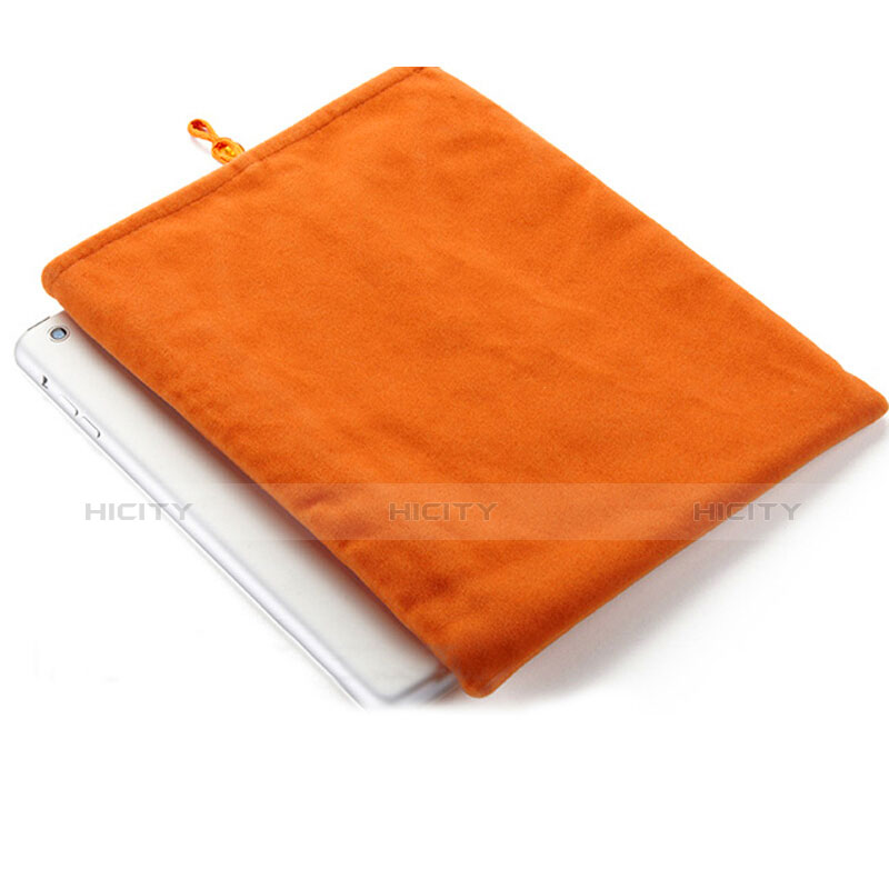 Sacchetto in Velluto Custodia Tasca Marsupio per Apple iPad 2 Arancione