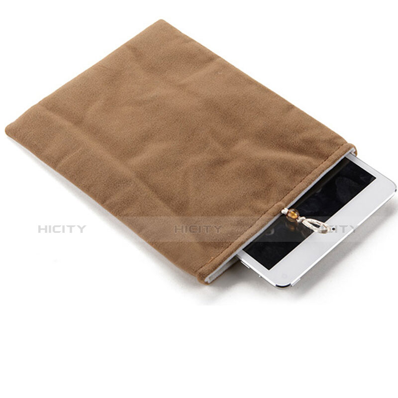 Sacchetto in Velluto Custodia Tasca Marsupio per Apple iPad 3 Marrone