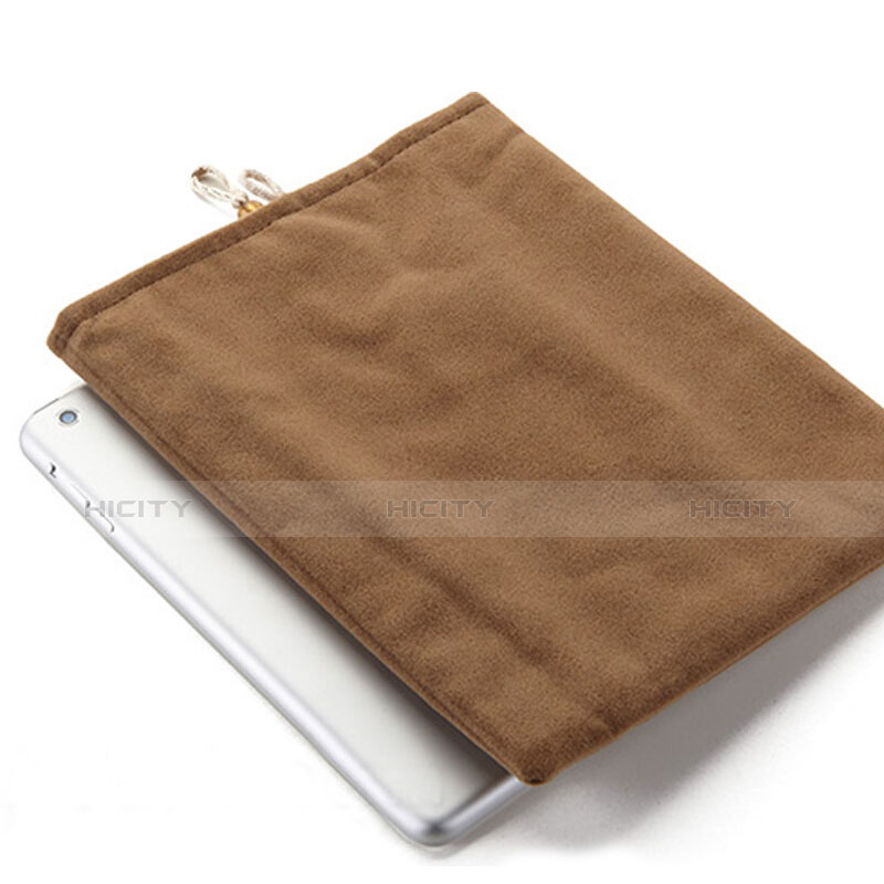 Sacchetto in Velluto Custodia Tasca Marsupio per Apple iPad 3 Marrone