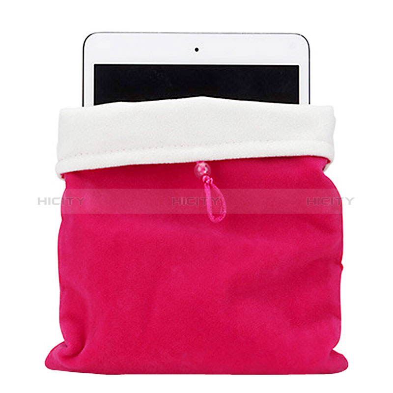 Sacchetto in Velluto Custodia Tasca Marsupio per Apple New iPad 9.7 (2018) Rosa Caldo