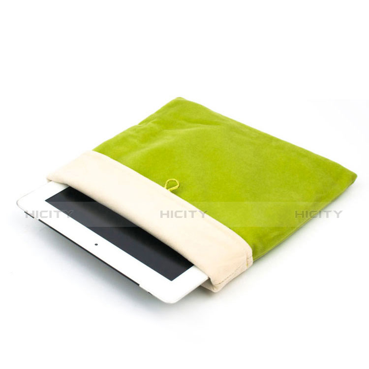 Sacchetto in Velluto Custodia Tasca Marsupio per Asus ZenPad C 7.0 Z170CG Verde