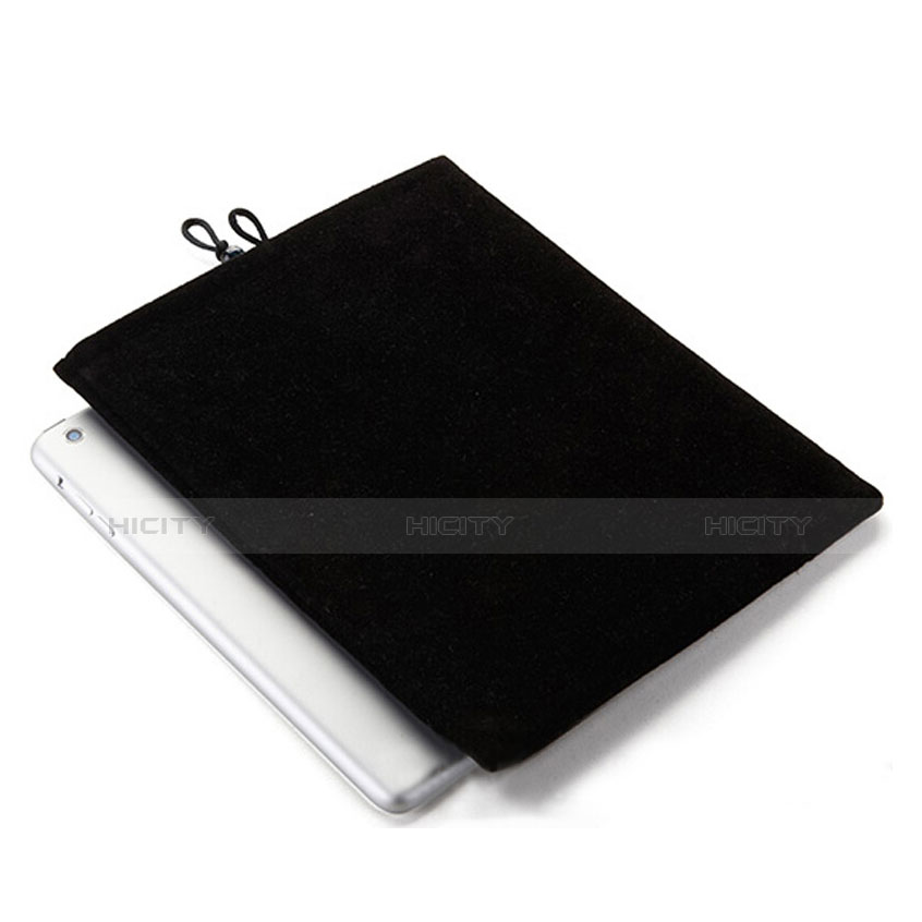 Sacchetto in Velluto Custodia Tasca Marsupio per Samsung Galaxy Tab S 8.4 SM-T705 LTE 4G Nero