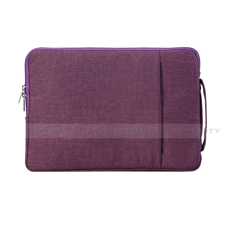 Sacchetto in Velluto Custodia Tasca Marsupio S02 per Samsung Galaxy Book Flex 13.3 NP930QCG Viola