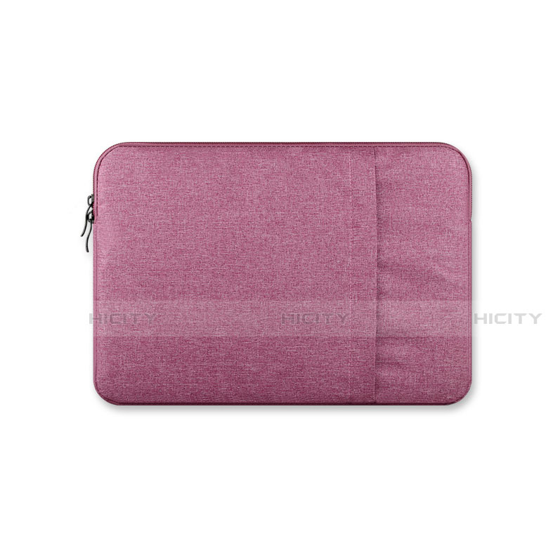 Sacchetto in Velluto Custodia Tasca Marsupio S03 per Huawei Honor MagicBook Pro (2020) 16.1 Rosso Rosa