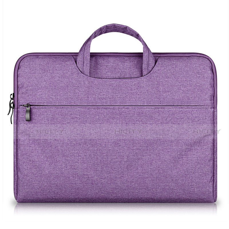 Sacchetto in Velluto Custodia Tasca Marsupio S03 per Samsung Galaxy Book Flex 13.3 NP930QCG Viola