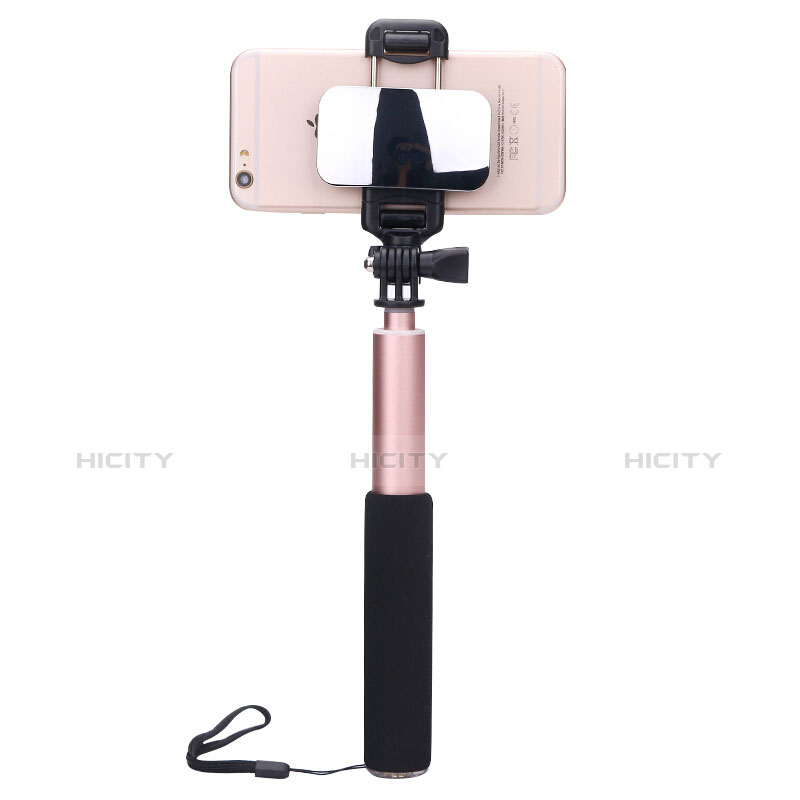 Sostegnotile Bluetooth Selfie Stick Allungabile Bastone Selfie Universale S13 Oro Rosa