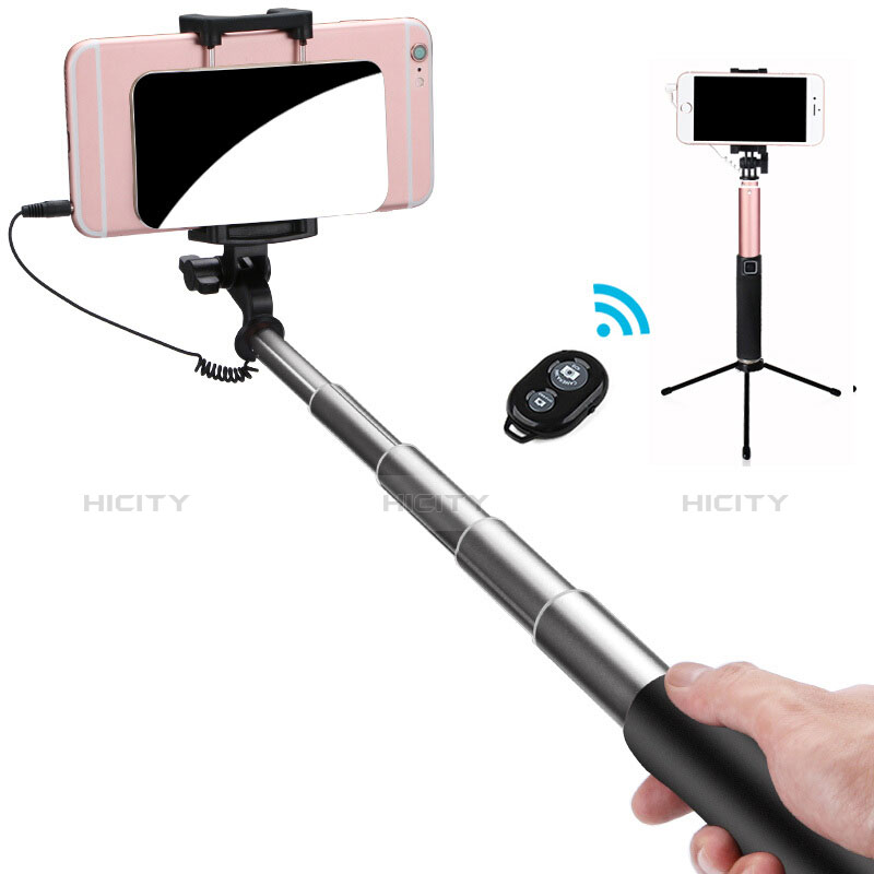 Sostegnotile Bluetooth Selfie Stick Allungabile Bastone Selfie Universale S15 Nero