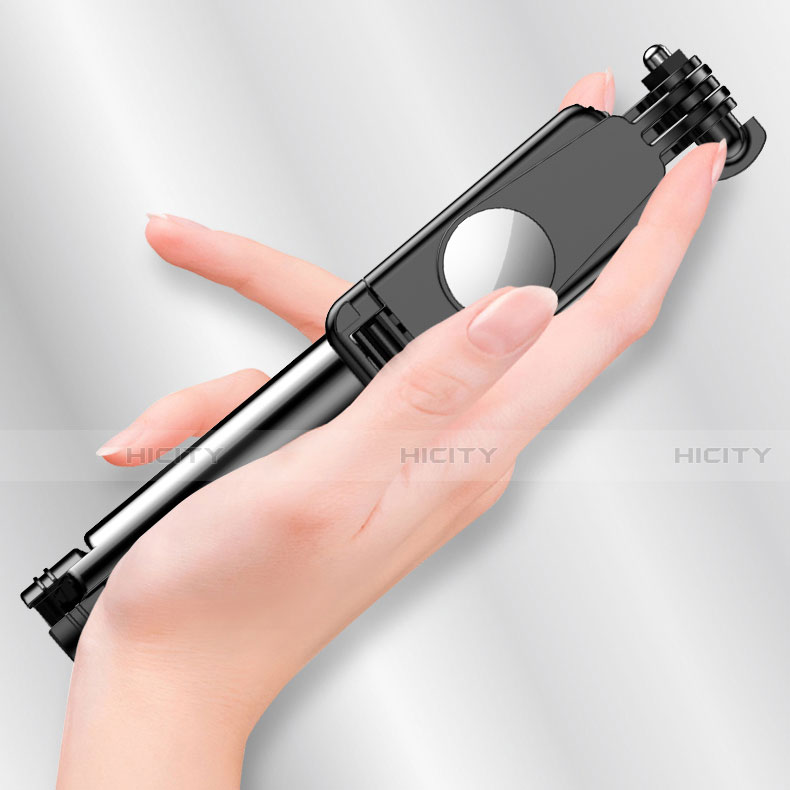 Sostegnotile Bluetooth Selfie Stick Tripode Allungabile Bastone Selfie Universale T12 Nero