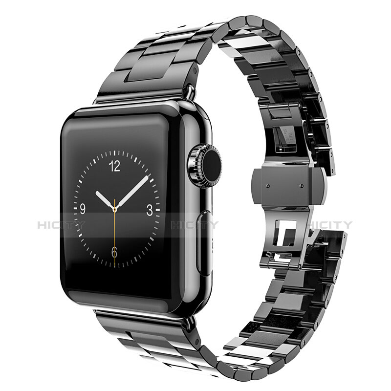 Stainless Cinturino Braccialetto Acciaio per Apple iWatch 2 42mm Nero