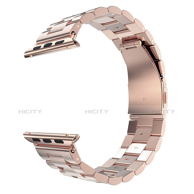 Stainless Cinturino Braccialetto Acciaio per Apple iWatch 42mm Oro Rosa