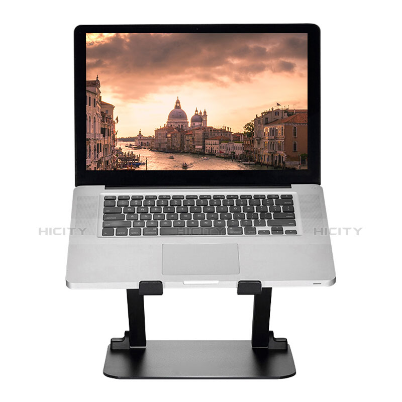 Supporto Computer Sostegnotile Notebook Universale S08 per Apple MacBook 12 pollici Nero