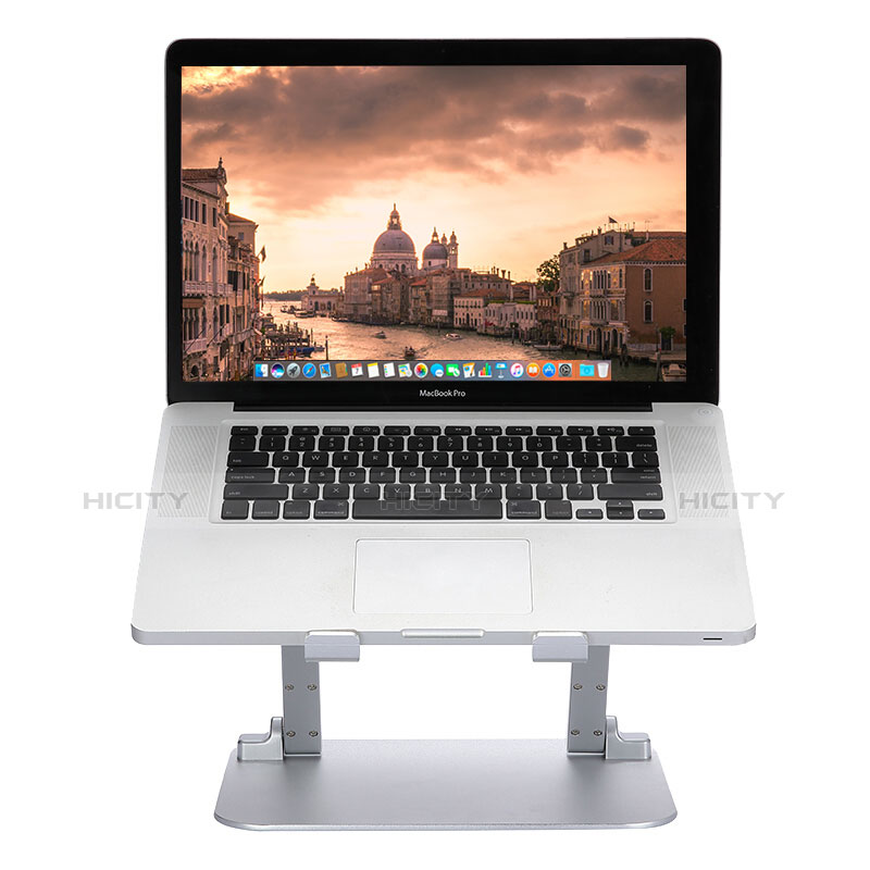 Supporto Computer Sostegnotile Notebook Universale S08 per Huawei MateBook D15 (2020) 15.6 Argento