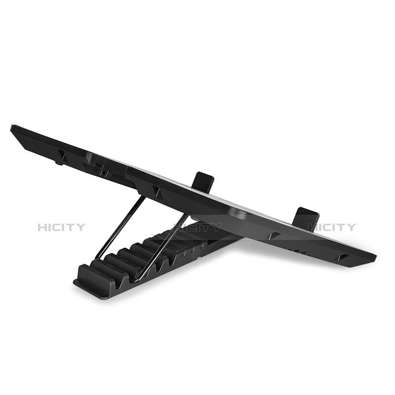 Supporto per Latpop Sostegnotile Notebook Ventola Raffreddamiento Stand USB Dissipatore Da 9 a 16 Pollici Universale L01 per Huawei MateBook D14 (2020) Nero