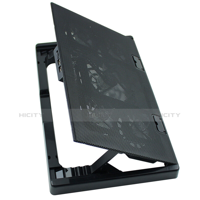 Supporto per Latpop Sostegnotile Notebook Ventola Raffreddamiento Stand USB Dissipatore Da 9 a 16 Pollici Universale M01 per Apple MacBook 12 pollici Nero