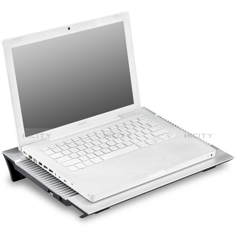 Supporto per Latpop Sostegnotile Notebook Ventola Raffreddamiento Stand USB Dissipatore Da 9 a 16 Pollici Universale M05 per Huawei MateBook D14 (2020) Argento
