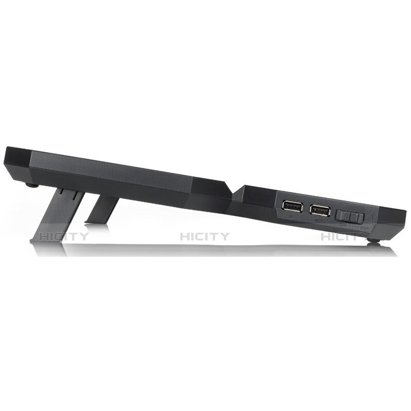 Supporto per Latpop Sostegnotile Notebook Ventola Raffreddamiento Stand USB Dissipatore Da 9 a 16 Pollici Universale M06 per Apple MacBook Pro 15 pollici Nero