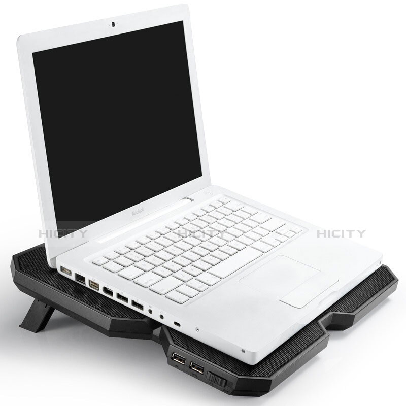 Supporto per Latpop Sostegnotile Notebook Ventola Raffreddamiento Stand USB Dissipatore Da 9 a 16 Pollici Universale M06 per Huawei Honor MagicBook 14 Nero