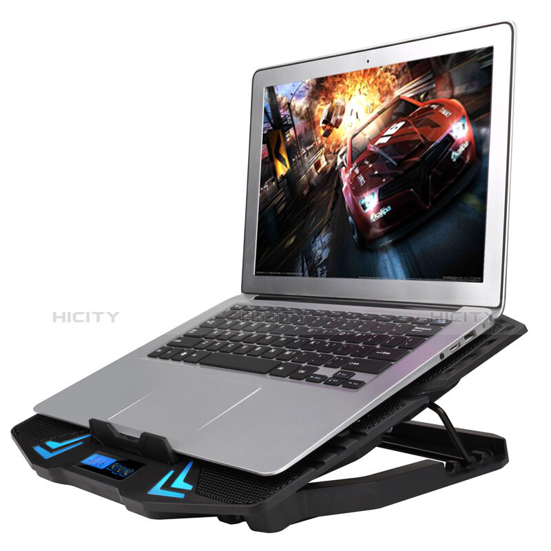 Supporto per Latpop Sostegnotile Notebook Ventola Raffreddamiento Stand USB Dissipatore Da 9 a 16 Pollici Universale M14 per Huawei Honor MagicBook 15 Nero