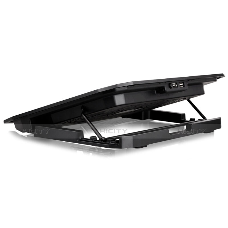 Supporto per Latpop Sostegnotile Notebook Ventola Raffreddamiento Stand USB Dissipatore Da 9 a 16 Pollici Universale M17 per Samsung Galaxy Book S 13.3 SM-W767 Nero