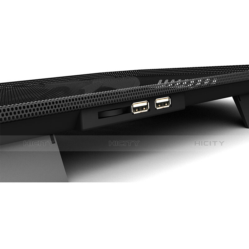 Supporto per Latpop Sostegnotile Notebook Ventola Raffreddamiento Stand USB Dissipatore Da 9 a 16 Pollici Universale M19 per Apple MacBook Pro 13 pollici Retina Nero