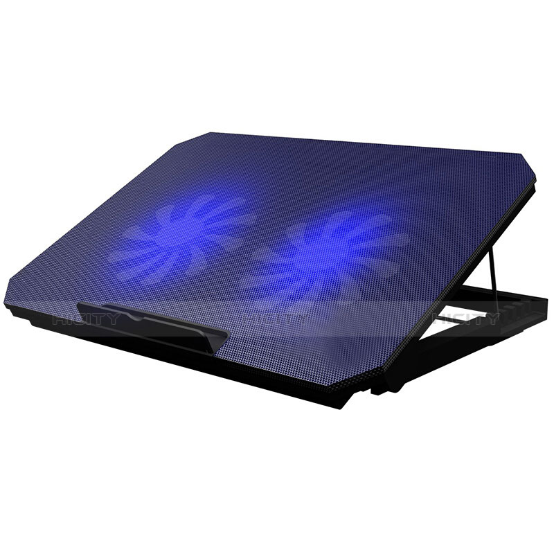 Supporto per Latpop Sostegnotile Notebook Ventola Raffreddamiento Stand USB Dissipatore Da 9 a 16 Pollici Universale M19 per Samsung Galaxy Book S 13.3 SM-W767 Nero