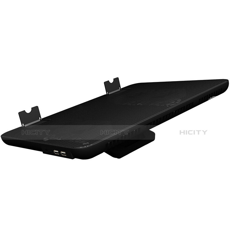 Supporto per Latpop Sostegnotile Notebook Ventola Raffreddamiento Stand USB Dissipatore Da 9 a 16 Pollici Universale M21 per Apple MacBook Pro 15 pollici Nero