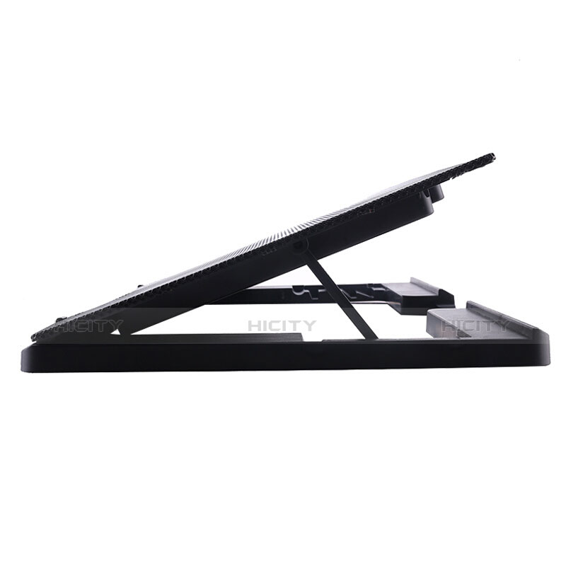 Supporto per Latpop Sostegnotile Notebook Ventola Raffreddamiento Stand USB Dissipatore Da 9 a 16 Pollici Universale M22 per Apple MacBook 12 pollici Nero