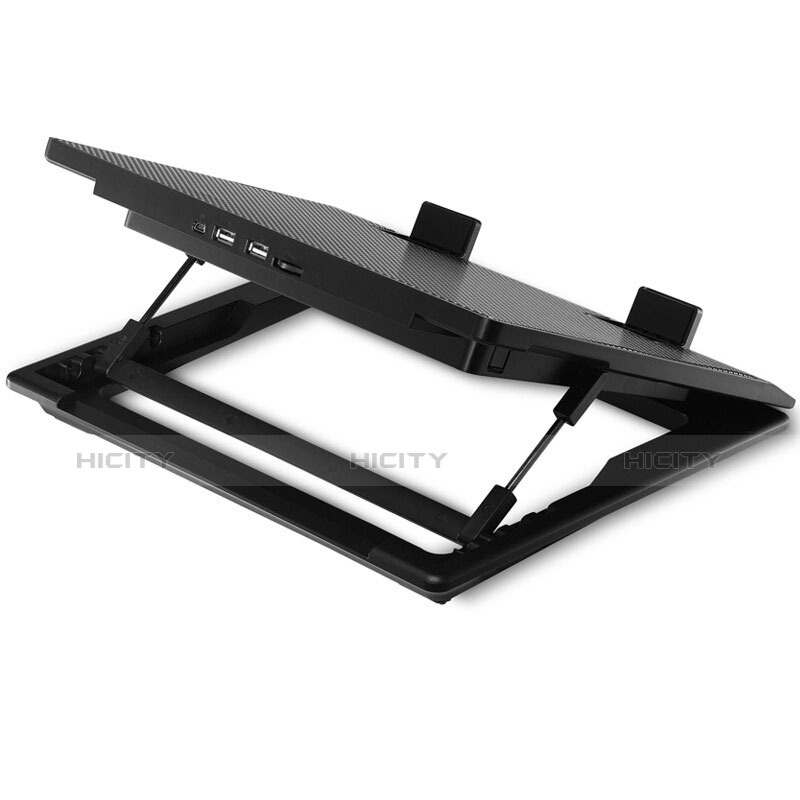 Supporto per Latpop Sostegnotile Notebook Ventola Raffreddamiento Stand USB Dissipatore Da 9 a 16 Pollici Universale M23 per Samsung Galaxy Book S 13.3 SM-W767 Nero