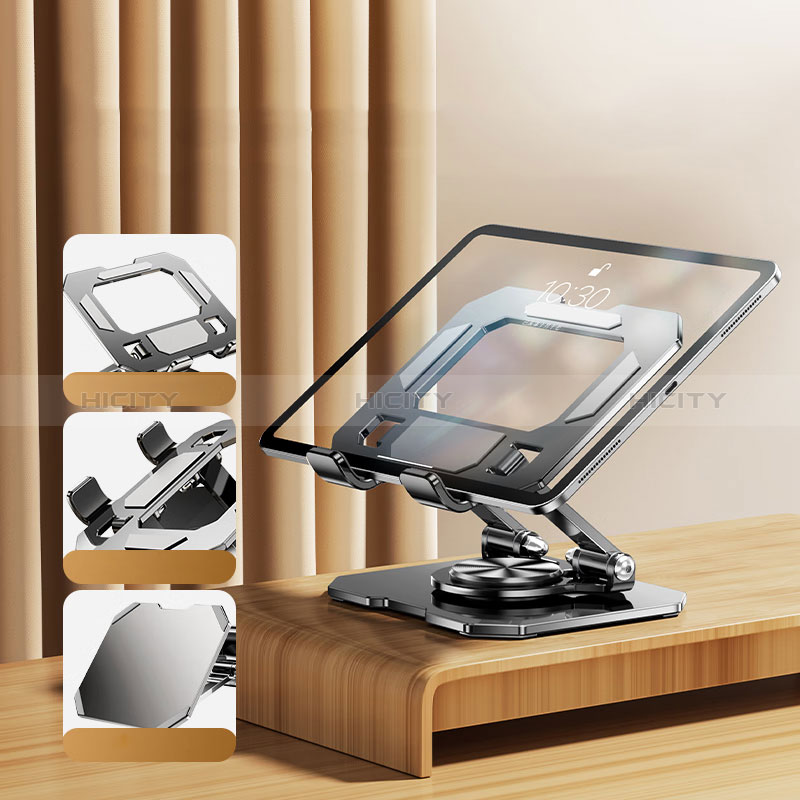 Supporto Tablet PC Flessibile Sostegno Tablet Universale D12 per Apple iPad Air 5 10.9 (2022) Nero