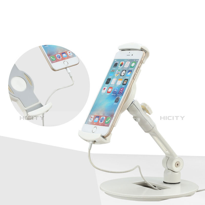 Supporto Tablet PC Flessibile Sostegno Tablet Universale H06 per Apple iPad 2 Bianco