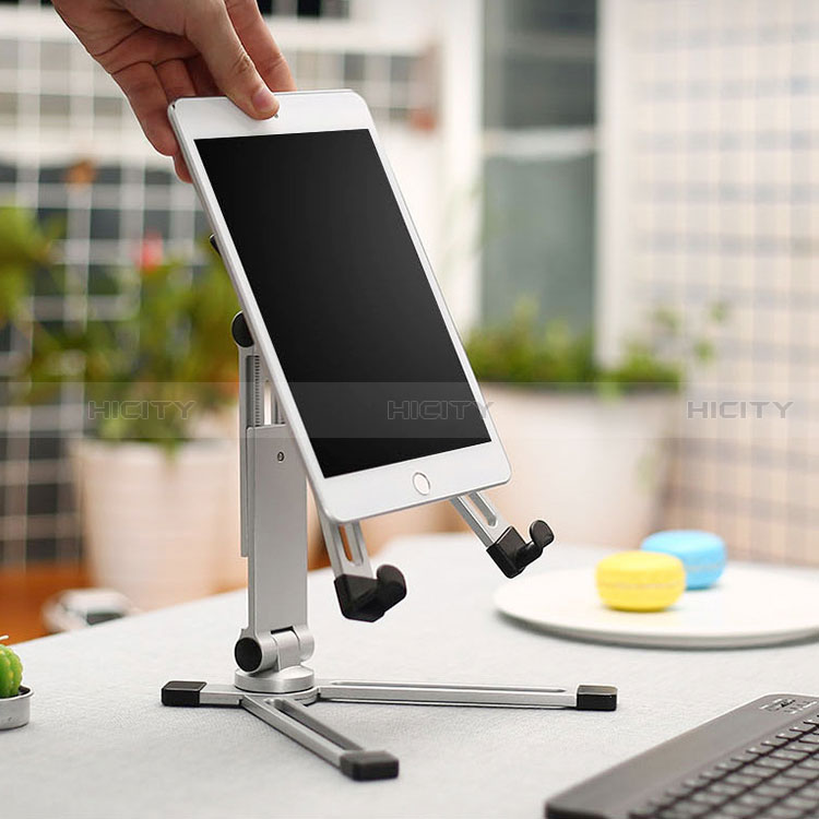 Supporto Tablet PC Flessibile Sostegno Tablet Universale K19 per Apple iPad 10.2 (2019) Argento